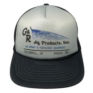 Cameo G&R Ag Products Trucker Hat Black One Size Fertilizer Equipment Spray